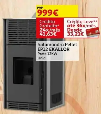 Auchan Salamandra pellet ep12 ekallorpreta 12kw fgslps12 promoção