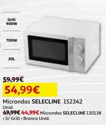 Auchan Microndas c/grill selecline promoção
