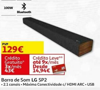 Auchan Barra de som lg sp2 promoção