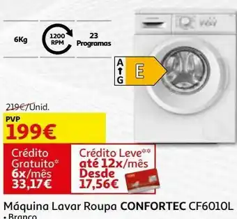 Maquina lavar roupa confortec:branco  cf6010l