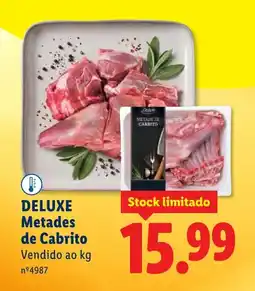 Lidl DELUXE Metades de Cabrito promoção