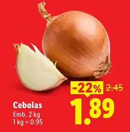 Lidl Cebola promoção