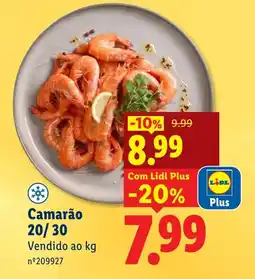 Lidl Camarão 20/30 promoção