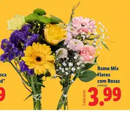 Lidl Ramo Mix Flores com Rosas promoção