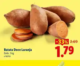 Lidl Batata Doce Laranja promoção