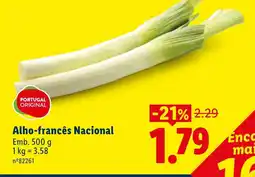 Lidl Alho-francês Nacional promoção