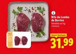 Lidl Bife do Lombo de Bovino promoção