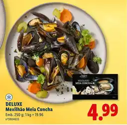 Lidl DELUXE Mexilhão Meia Concha promoção