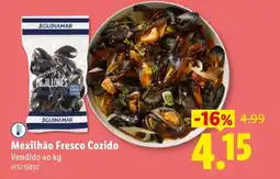 Lidl Mexilhão Fresco Cozido promoção