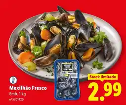 Lidl Mexilhão Fresco promoção