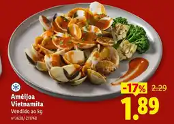 Lidl Amêijoa Vietnamita promoção