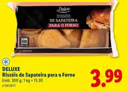 Lidl DELUXE Rissóis de Sapateira para o Forno promoção