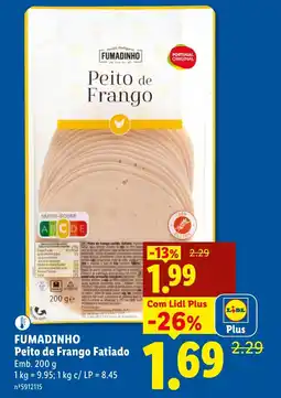 Lidl FUMADINHO Peito de Frango Fatiado promoção