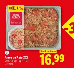 Lidl Arroz de Pato XXL promoção