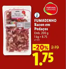 Lidl FUMADINHO Bacon em Pedaços promoção