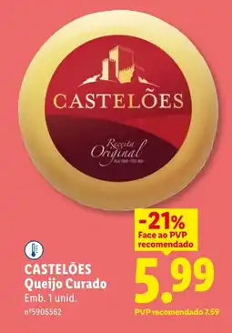 Lidl CASTELÕES Queijo Curado promoção