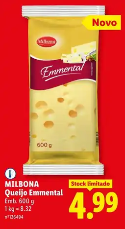 Lidl MILBONA Queijo Emmental promoção