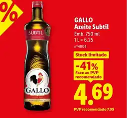 Lidl GALLO Azeite Subtil promoção