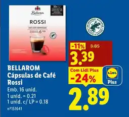 Lidl BELLAROM Cápsulas de Café Rossi promoção