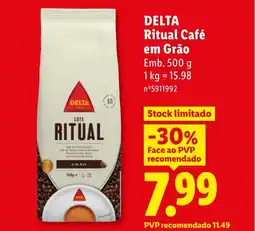 Lidl DELTA Ritual Café em Grão promoção