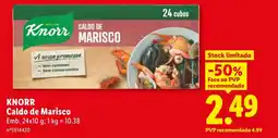 Lidl KNORR Caldo de Marisco promoção