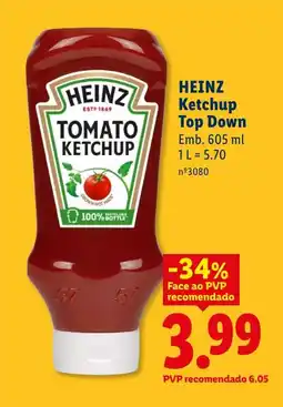 Lidl HEINZ Ketchup Top Down promoção