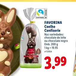 Lidl FAVORINA Coelho Confiserie promoção