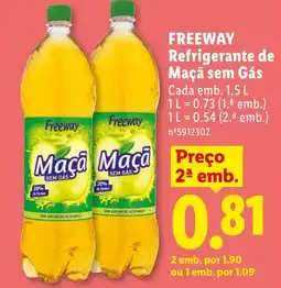Lidl FREEWAY Refrigerante de Maçã sem Gás promoção