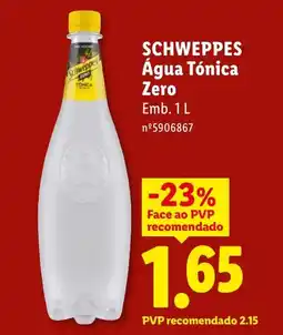 Lidl SCHWEPPES Água Tónica Zero promoção