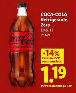 Lidl COCA-COLA Refrigerante Zero promoção