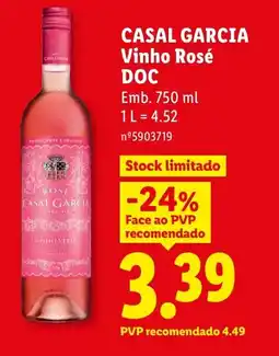 Lidl CASAL GARCIA Vinho Rosé DOC promoção