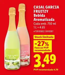 Lidl CASAL GARCIA FRUITZY Bebida Aromatizada promoção