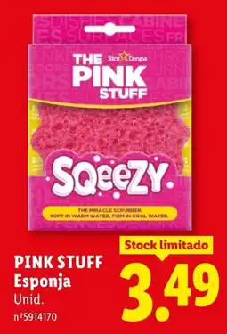 Lidl PINK STUFF Esponja Unid. promoção