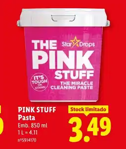 Lidl PINK STUFF Pasta promoção
