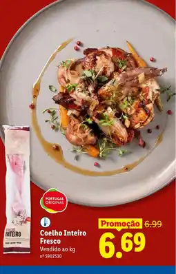 Lidl Coelho Inteiro Fresco promoção