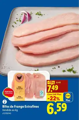 Lidl Bifes de Frango Extrafinos promoção