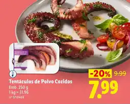 Lidl Tentáculos de Polvo Cozidos promoção
