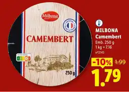 Lidl MILBONA Camembert Emb. promoção