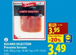 Lidl DULANO SELECTION Presunto Serrano promoção