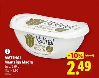 Lidl MATINAL Manteiga Magra promoção