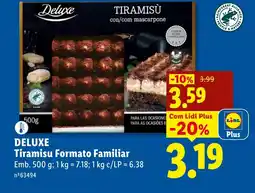 Lidl DELUXE Tiramisu Formato Familiar promoção