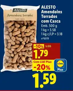 Lidl ALESTO Amendoins Torrados com casca promoção