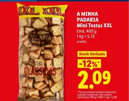 Lidl A MINHA PADARIA Mini Tostas XXL promoção
