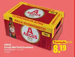 Lidl ARGUS Cerveja Mini Pack Económico promoção