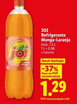 Lidl JOI Refrigerante Manga-Laranja promoção