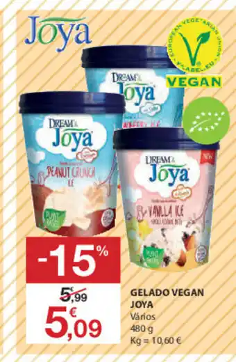 E.Leclerc Gelado Vegan Joya 480g promoção