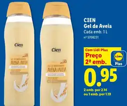 Lidl CIEN Gel de Aveia Cada promoção