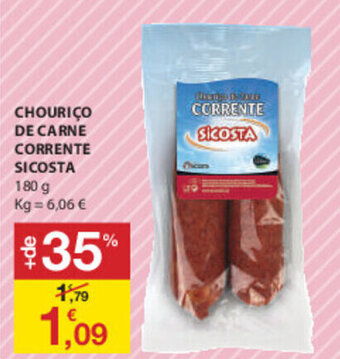 Chouriço de Carne Corrente Sicosta 180g