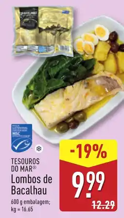 ALDI TESOUROS DO MAR Lombos de Bacalhau promoção