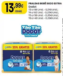 Intermarché Fraldas bebé seco extra dodot promoção